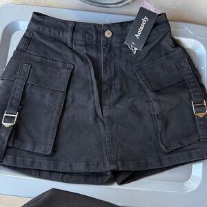 Black High Low Skirt